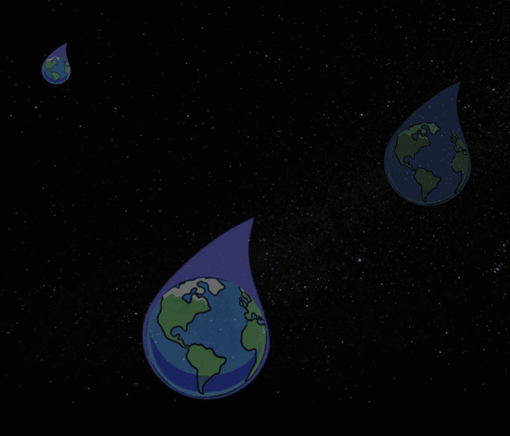 eco drop space logo